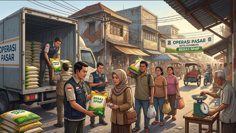 Beras SPHP Digelontorkan, Seberapa Penting Operasi Pasar bagi Ekonomi Surabaya?
