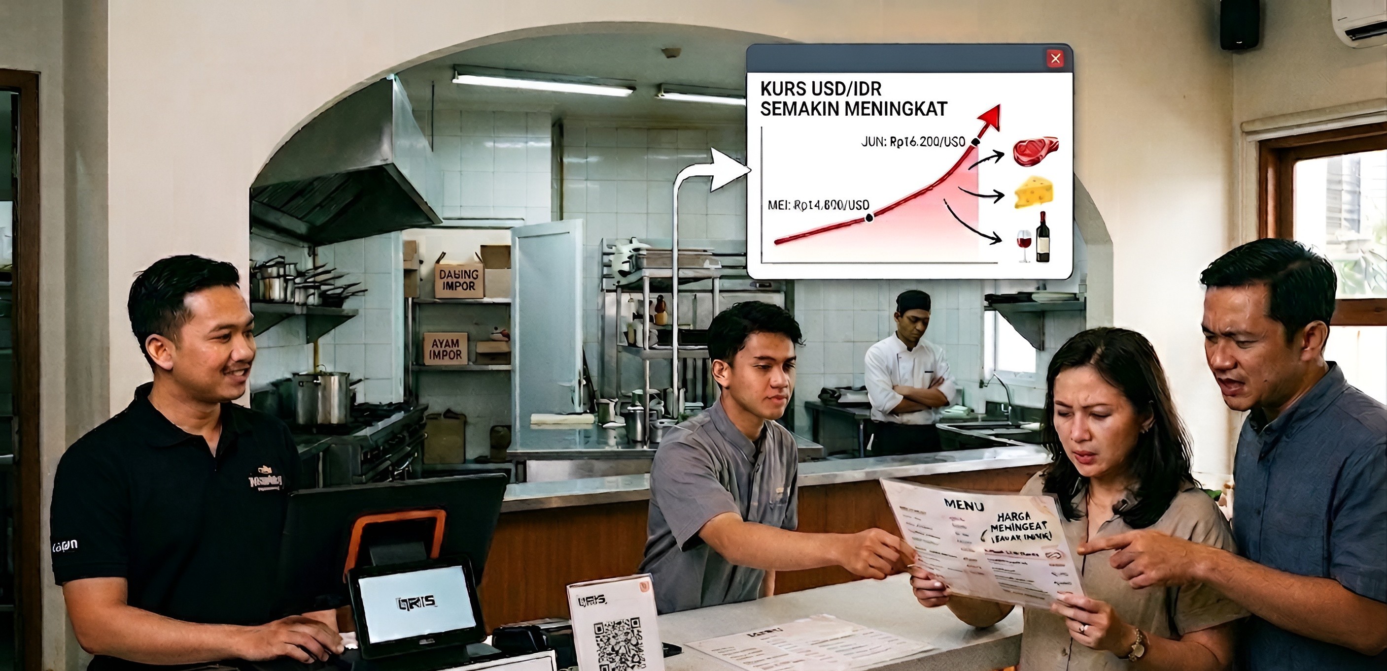 Harga Bahan Impor Naik, Menu Restoran Ikut Naik: Strategi Restoran Premium di Surabaya Menghadapi Rupiah Melemah